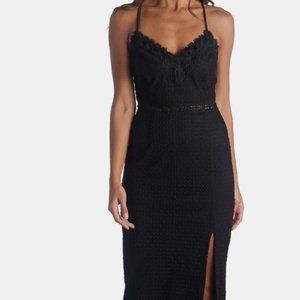 NWTB and Bag Black LENA LACE Midi Cocktail Small